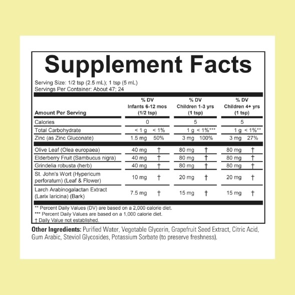 Витамины ChildLife First Defense w/ Grindelia &amp; Elderberry (Liquid) 118 мл