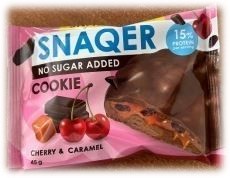 Печенье SNAQ FABRIQ глазированное шоколадное Вишня и карамель 45 г
