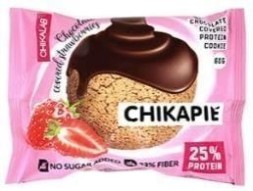 Печенье CHIKALAB с начинкой 60 г Клубника в шоколаде