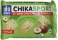 Шоколад CHIKALAB 100 г белый с фундуком и кукурузными чипсами