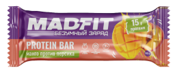 Mad Fit Батончик неглазированный "Персик-манго" 50г