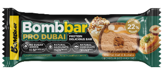 BOMBBAR Батончик глазированный со вкусом "Ореховый раф" с хрустящим тестом 45 г